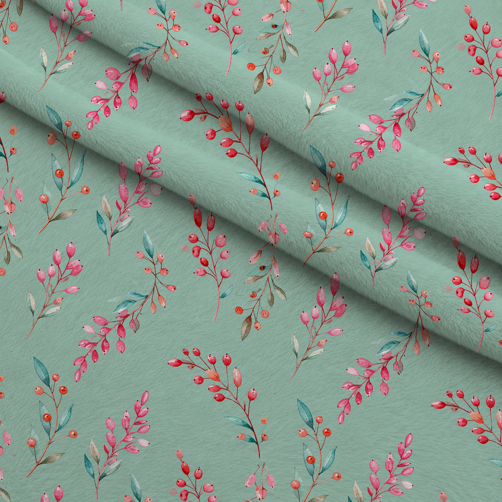 Pink Peppermint Noel Pattern 20 Minky Fabric — plush minky folded close-up preview (mv-minky-v1:lying)
