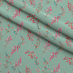 Pink Peppermint Noel Pattern 20 Minky Fabric — plush minky folded close-up preview (mv-minky-v1:lying)