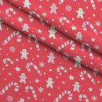 Pink Peppermint Noel Pattern 7 Minky Fabric — plush minky folded close-up preview (mv-minky-v1:lying)