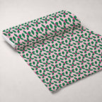 Pink Peppermint Noel Pattern 9 Minky Fabric — plush minky unrolled bolt preview (mv-minky-v1:bolt)