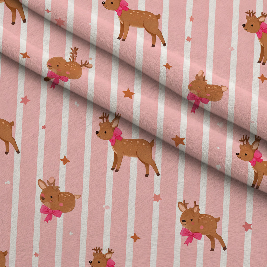 Pink Peppermint Parade Pattern 12 Minky Fabric — plush minky folded close-up preview (mv-minky-v1:lying)