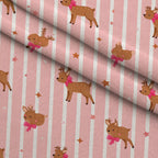 Pink Peppermint Parade Pattern 12 Minky Fabric — plush minky folded close-up preview (mv-minky-v1:lying)