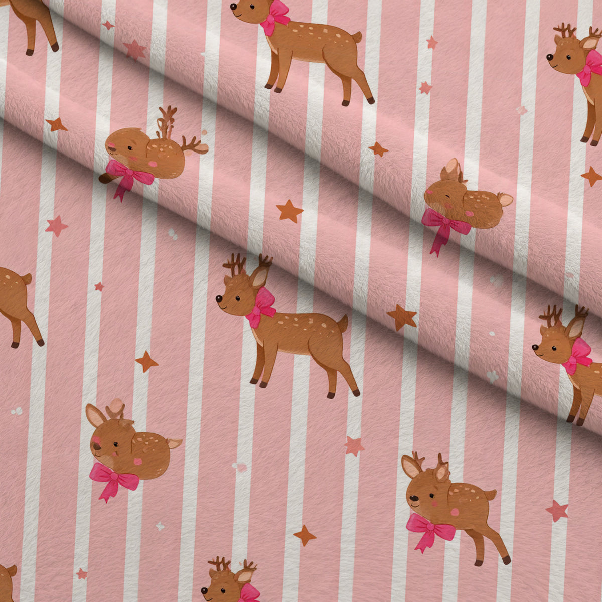 Pink Peppermint Parade Pattern 12 Minky Fabric — plush minky folded close-up preview (mv-minky-v1:lying)