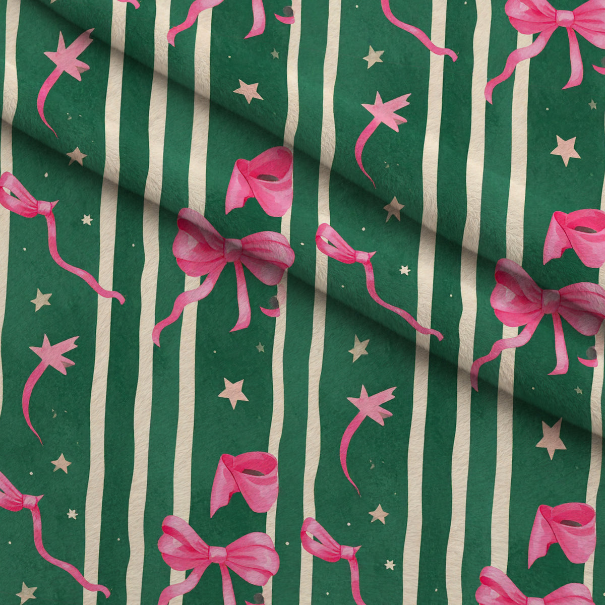 Pink Peppermint Parade Pattern 14 Minky Fabric — plush minky folded close-up preview (mv-minky-v1:lying)