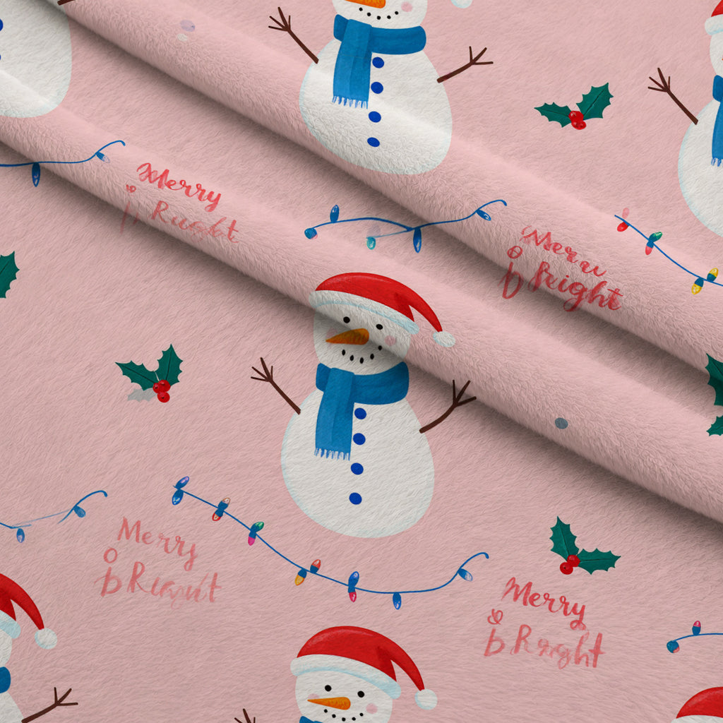 Pink Peppermint Parade Pattern 18 Minky Fabric — plush minky folded close-up preview (mv-minky-v1:lying)