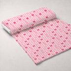 Pink Peppermint Parade Pattern 2 Minky Fabric — plush minky unrolled bolt preview (mv-minky-v1:bolt)