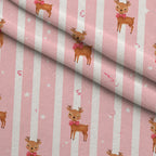 Pink Peppermint Parade Pattern 20 Minky Fabric — plush minky folded close-up preview (mv-minky-v1:lying)