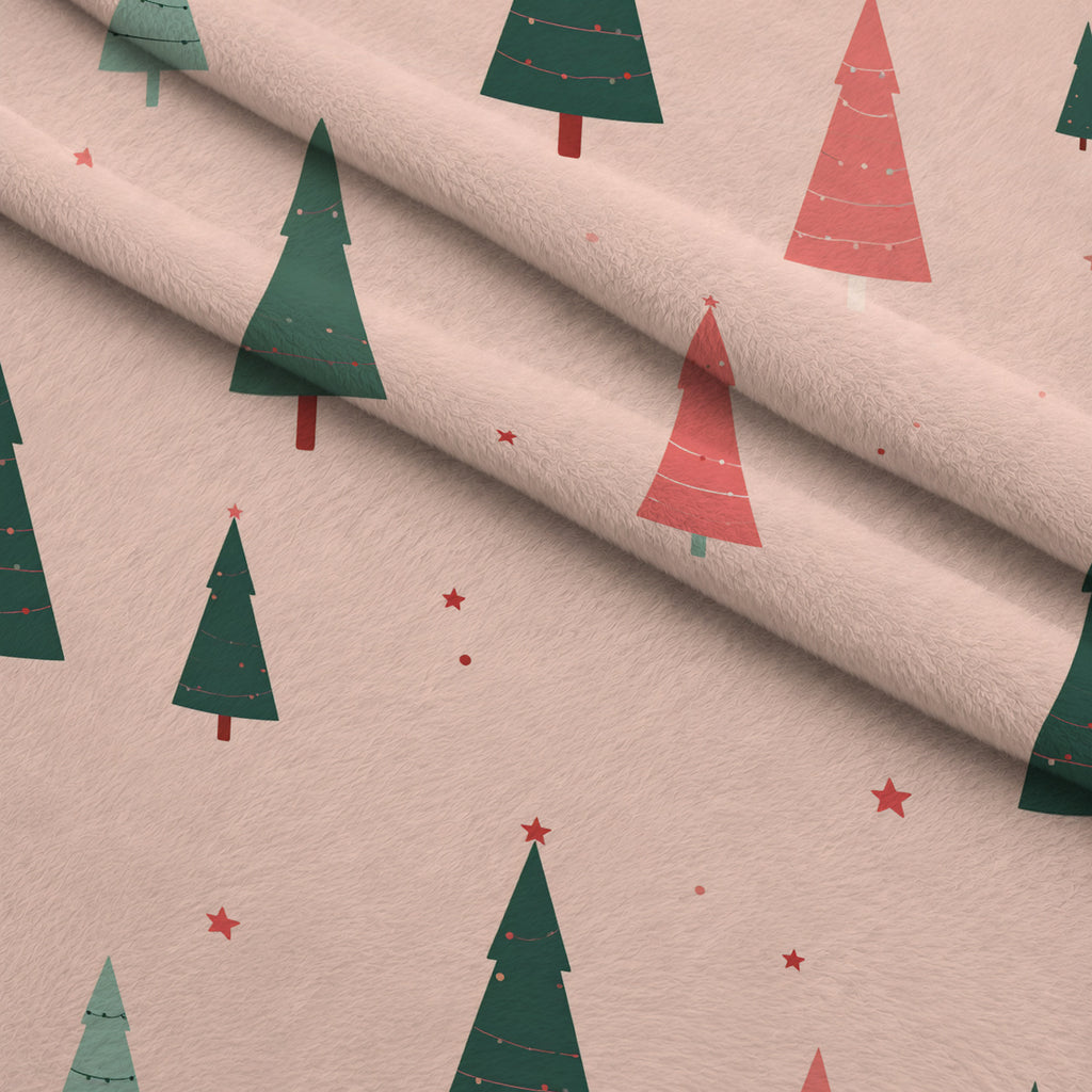 Pink Peppermint Parade Pattern 23 Minky Fabric — plush minky folded close-up preview (mv-minky-v1:lying)
