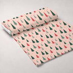 Pink Peppermint Parade Pattern 24 Minky Fabric — plush minky unrolled bolt preview (mv-minky-v1:bolt)