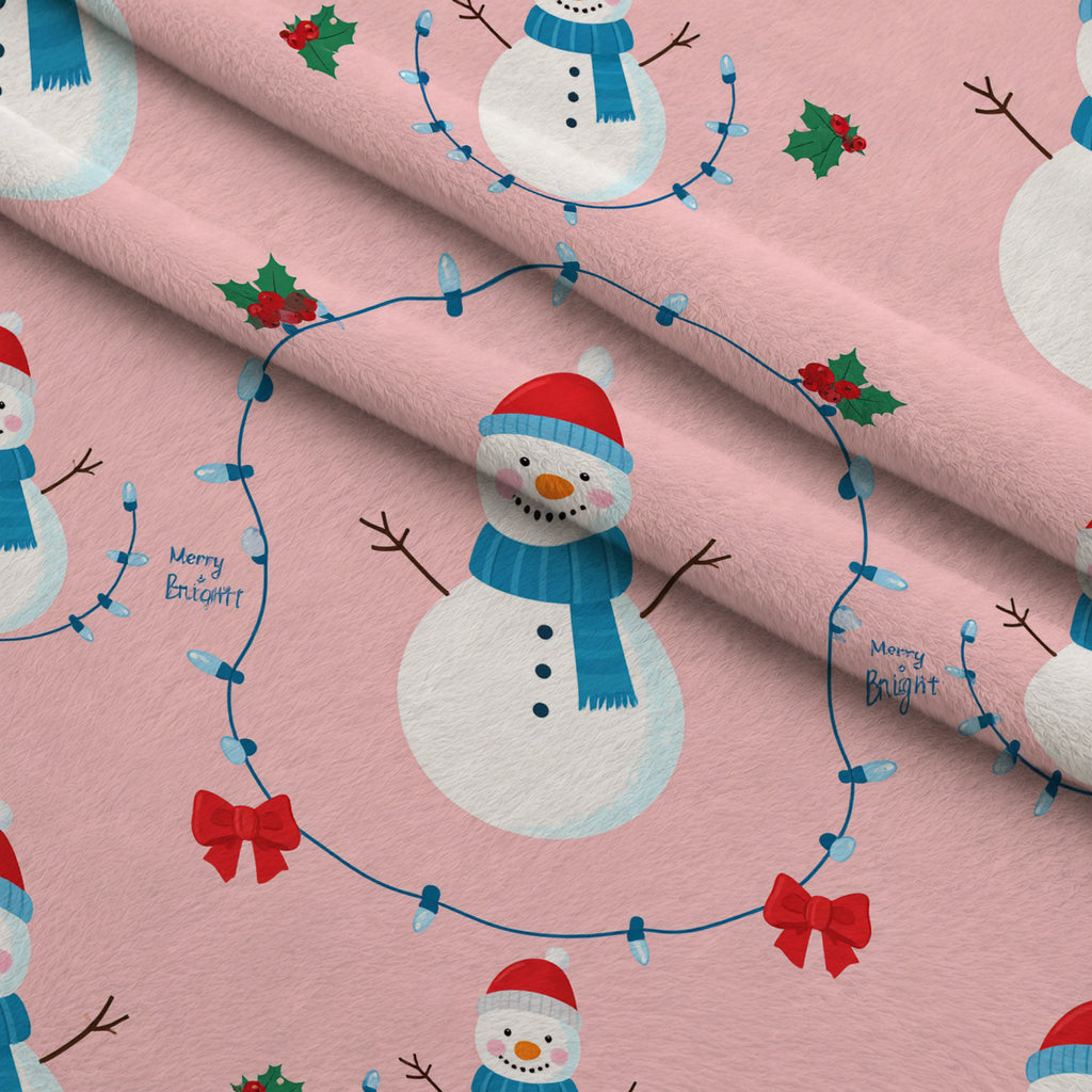 Pink Peppermint Parade Pattern 25 Minky Fabric — plush minky folded close-up preview (mv-minky-v1:lying)