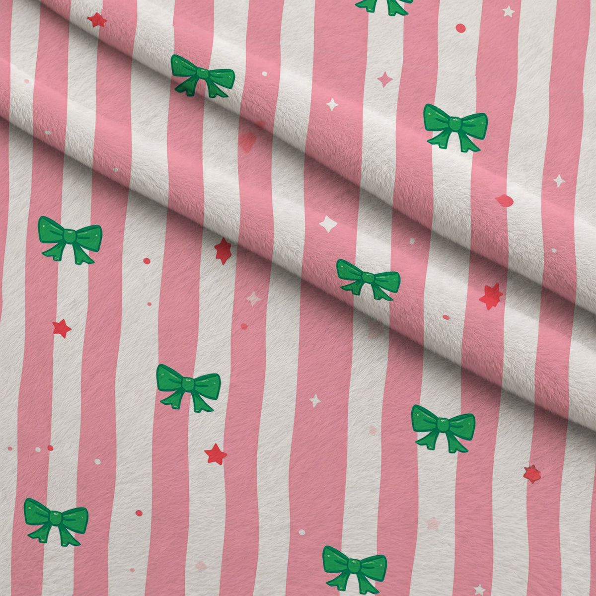 Pink Peppermint Parade Pattern 29 Minky Fabric — plush minky folded close-up preview (mv-minky-v1:lying)