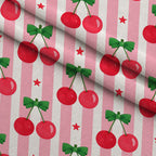 Pink Peppermint Parade Pattern 3 Minky Fabric — plush minky folded close-up preview (mv-minky-v1:lying)