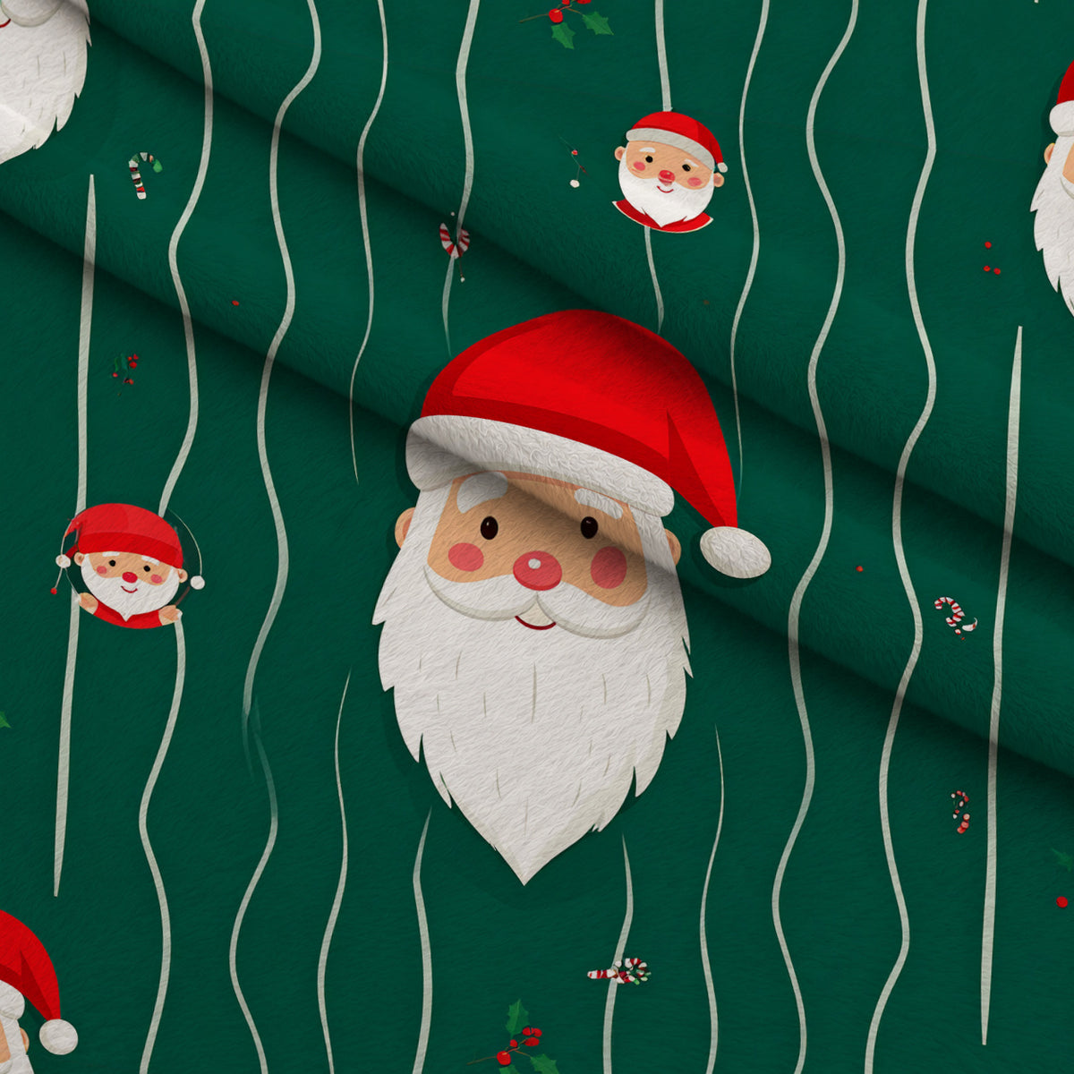 Pink Peppermint Parade Pattern 7 Minky Fabric — plush minky folded close-up preview (mv-minky-v1:lying)
