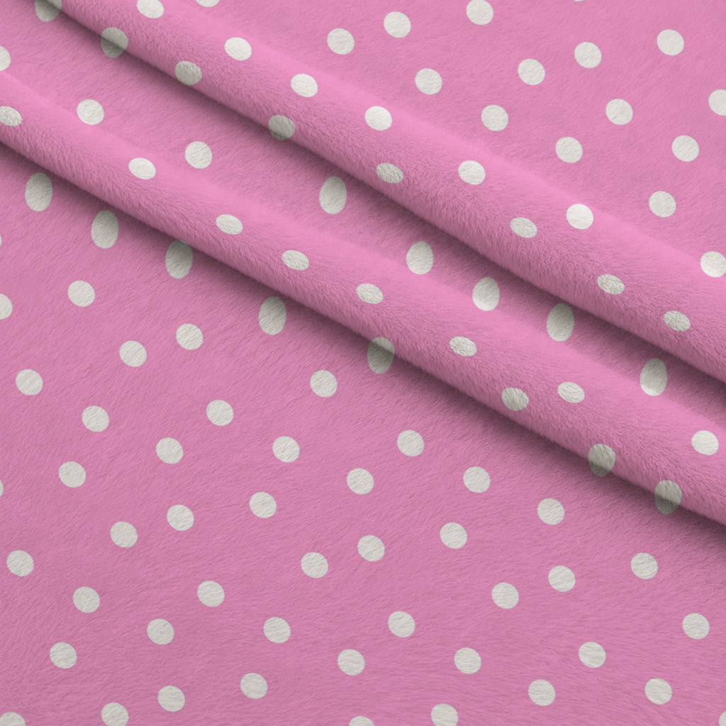 Pink Ribbon Love Pattern 2 Minky Fabric — plush minky folded close-up preview (mv-minky-v1:lying)