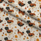 Plaid Autumn Flock Pattern 6 Minky Fabric — plush minky folded close-up preview (mv-minky-v1:lying)