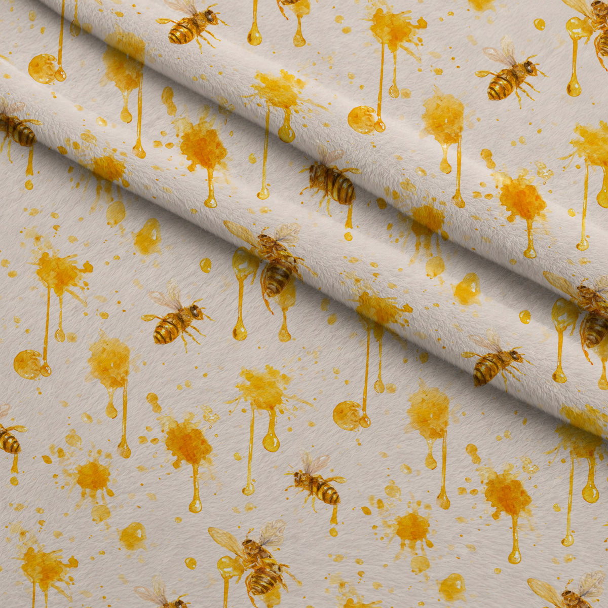 Pollen Parade Pattern 10 Minky Fabric — plush minky folded close-up preview (mv-minky-v1:lying)