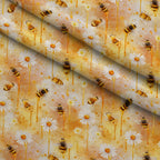 Pollen Parade Pattern 12 Minky Fabric — plush minky folded close-up preview (mv-minky-v1:lying)