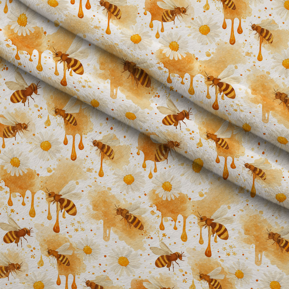 Pollen Parade Pattern 13 Minky Fabric — plush minky folded close-up preview (mv-minky-v1:lying)
