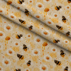 Pollen Parade Pattern 14 Minky Fabric — plush minky folded close-up preview (mv-minky-v1:lying)