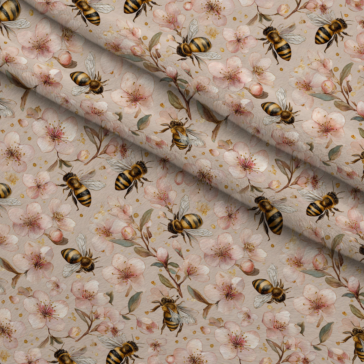 Pollen Parade Pattern 16 Minky Fabric — plush minky folded close-up preview (mv-minky-v1:lying)
