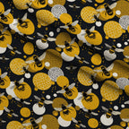 Pollen Parade Pattern 25 Minky Fabric — plush minky folded close-up preview (mv-minky-v1:lying)