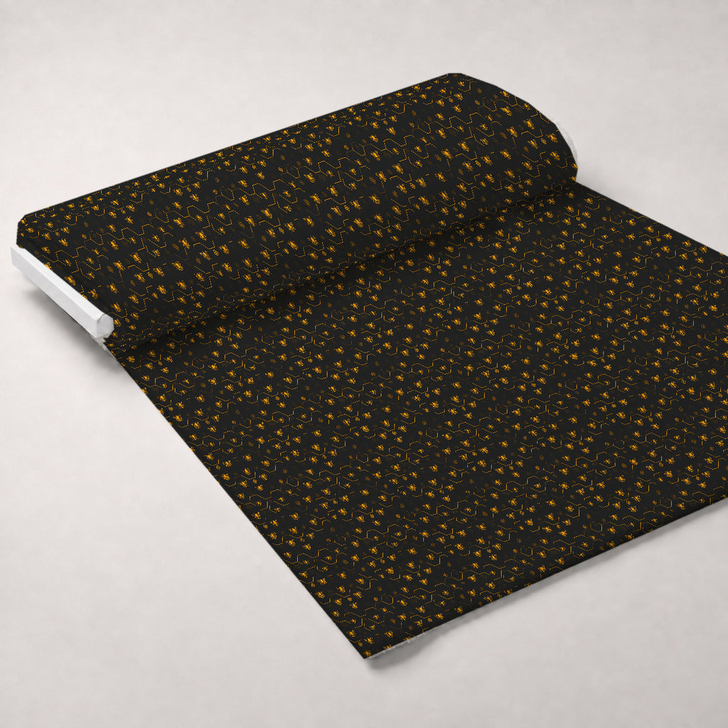 Pollen Parade Pattern 27 Minky Fabric — plush minky unrolled bolt preview (mv-minky-v1:bolt)