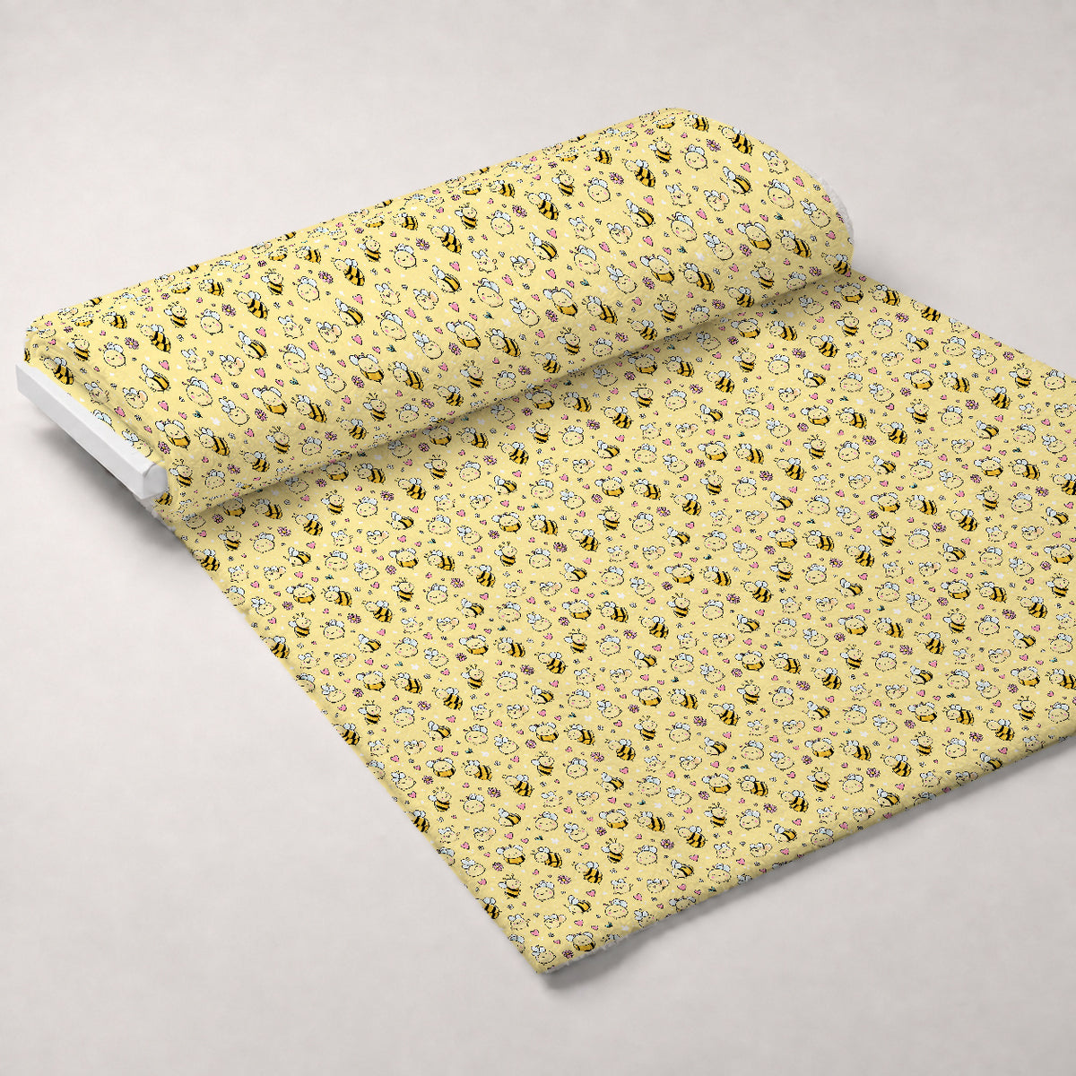 Pollen Parade Pattern 29 Minky Fabric — plush minky unrolled bolt preview (mv-minky-v1:bolt)