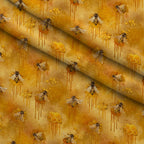 Pollen Parade Pattern 34 Minky Fabric — plush minky folded close-up preview (mv-minky-v1:lying)