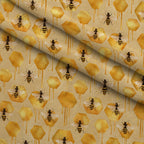 Pollen Parade Pattern 35 Minky Fabric — plush minky folded close-up preview (mv-minky-v1:lying)