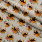 Pollen Parade Pattern 37 Minky Fabric — plush minky folded close-up preview (mv-minky-v1:lying)