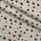 Pollen Parade Pattern 4 Minky Fabric — plush minky folded close-up preview (mv-minky-v1:lying)