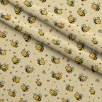 Pollen Parade Pattern 48 Minky Fabric — plush minky folded close-up preview (mv-minky-v1:lying)