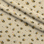 Pollen Parade Pattern 49 Minky Fabric — plush minky folded close-up preview (mv-minky-v1:lying)
