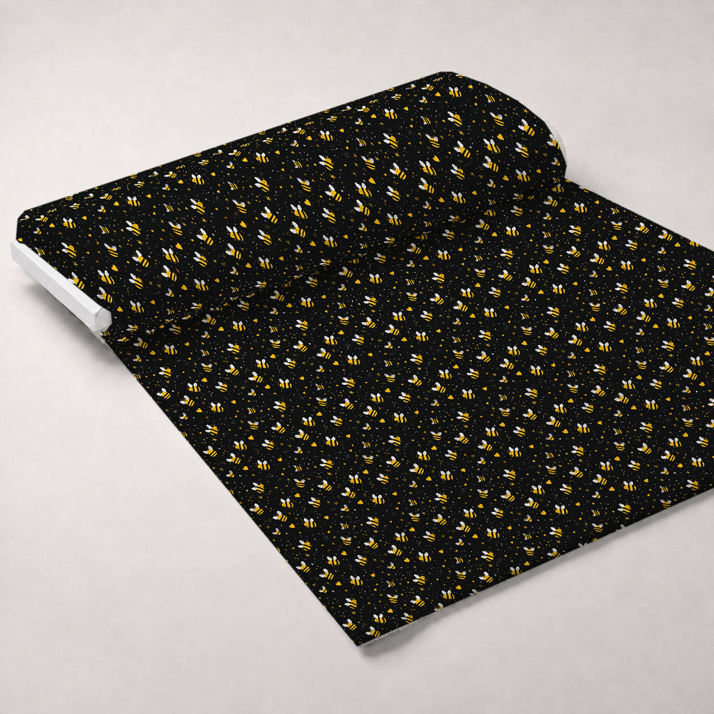 Pollen Parade Pattern 6 Minky Fabric — plush minky unrolled bolt preview (mv-minky-v1:bolt)