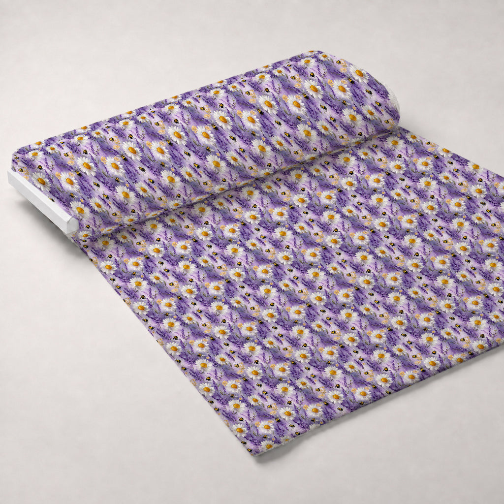 Pollen Parade Pattern 7 Minky Fabric — plush minky unrolled bolt preview (mv-minky-v1:bolt)