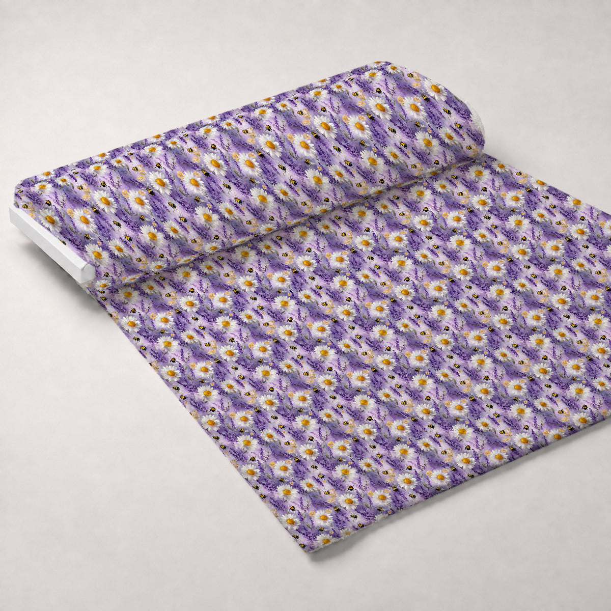 Pollen Parade Pattern 7 Minky Fabric — plush minky unrolled bolt preview (mv-minky-v1:bolt)