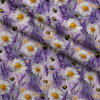 Pollen Parade Pattern 7 Minky Fabric — plush minky folded close-up preview (mv-minky-v1:lying)