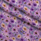 Pollen Parade Pattern 8 Minky Fabric — plush minky folded close-up preview (mv-minky-v1:lying)