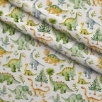 Prehistoric Pals Pattern 10 Minky Fabric — plush minky folded close-up preview (mv-minky-v1:lying)
