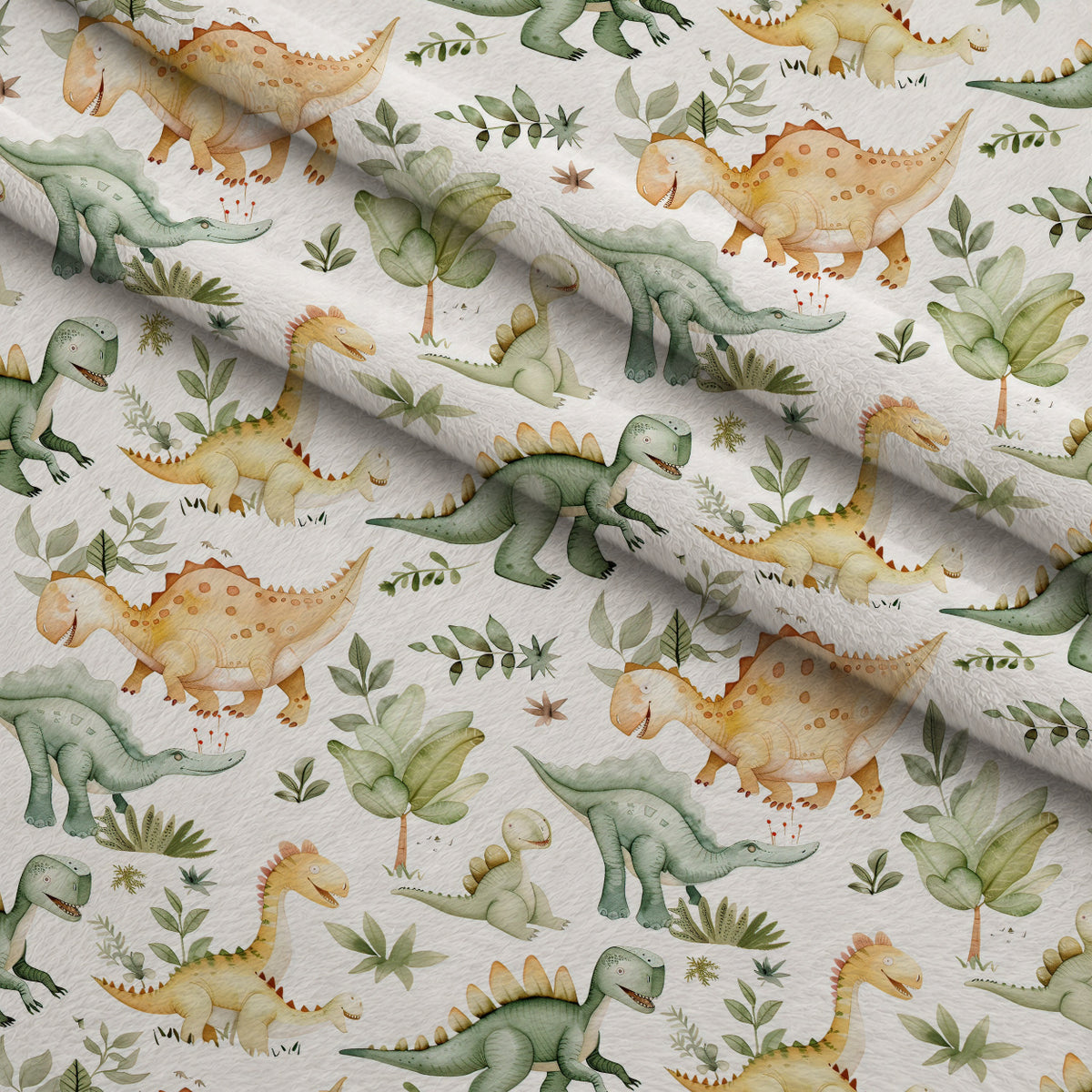Prehistoric Pals Pattern 11 Minky Fabric — plush minky folded close-up preview (mv-minky-v1:lying)