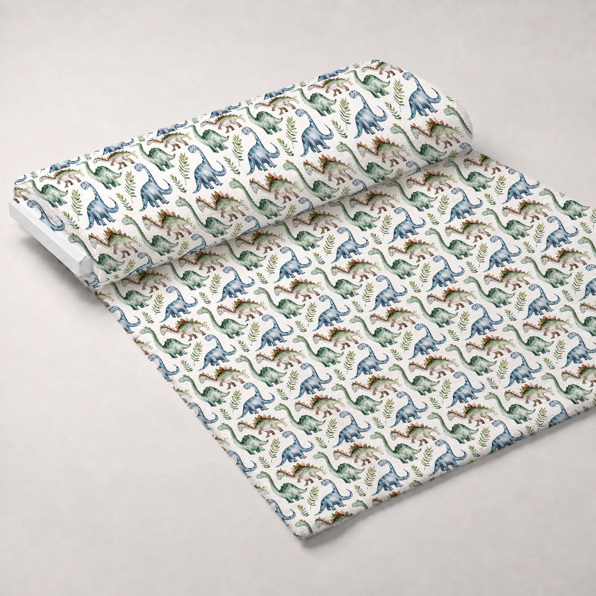Prehistoric Pals Pattern 12 Minky Fabric — plush minky unrolled bolt preview (mv-minky-v1:bolt)