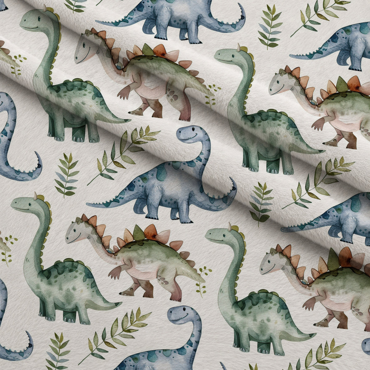 Prehistoric Pals Pattern 12 Minky Fabric — plush minky folded close-up preview (mv-minky-v1:lying)