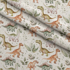 Prehistoric Pals Pattern 3 Minky Fabric — plush minky folded close-up preview (mv-minky-v1:lying)