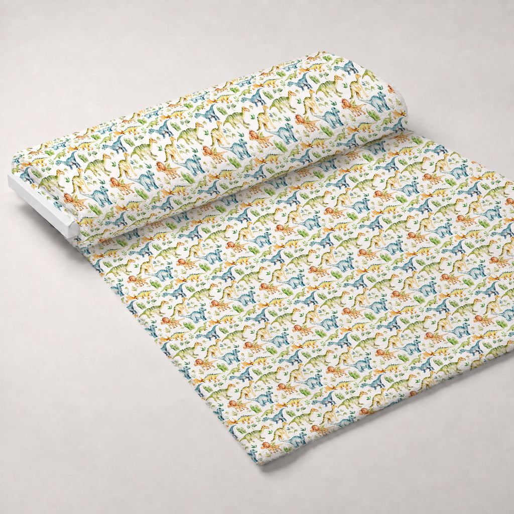Prehistoric Pals Pattern 5 Minky Fabric — plush minky unrolled bolt preview (mv-minky-v1:bolt)
