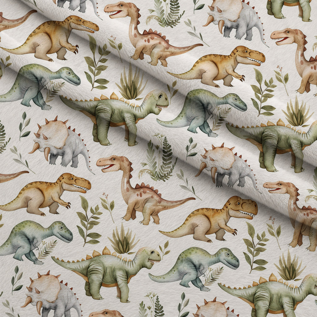 Prehistoric Pals Pattern 6 Minky Fabric — plush minky folded close-up preview (mv-minky-v1:lying)