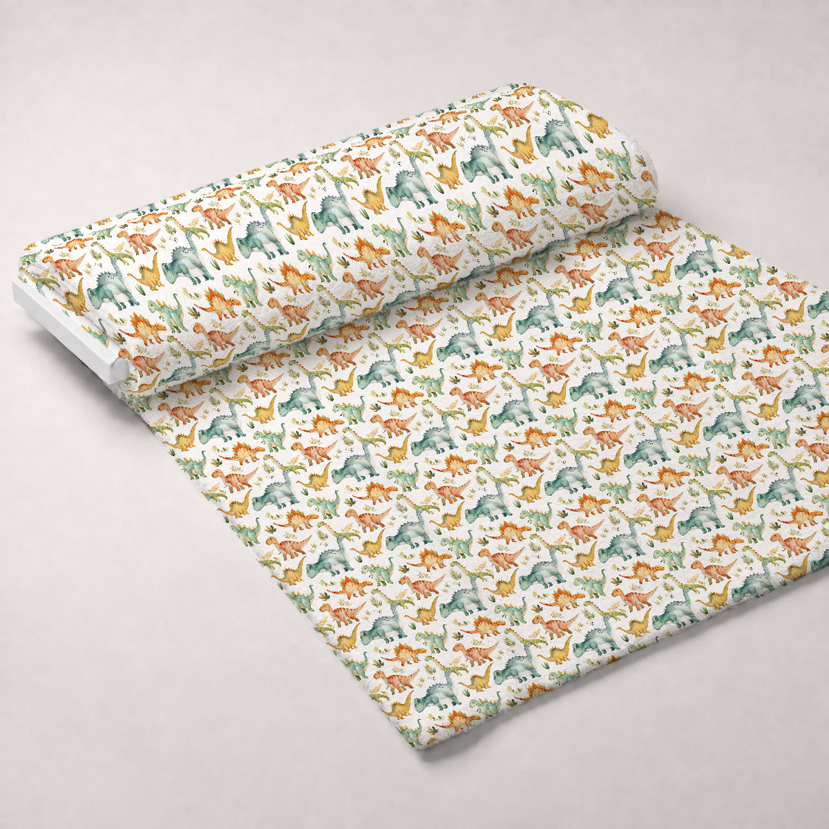 Prehistoric Pals Pattern 9 Minky Fabric — plush minky unrolled bolt preview (mv-minky-v1:bolt)