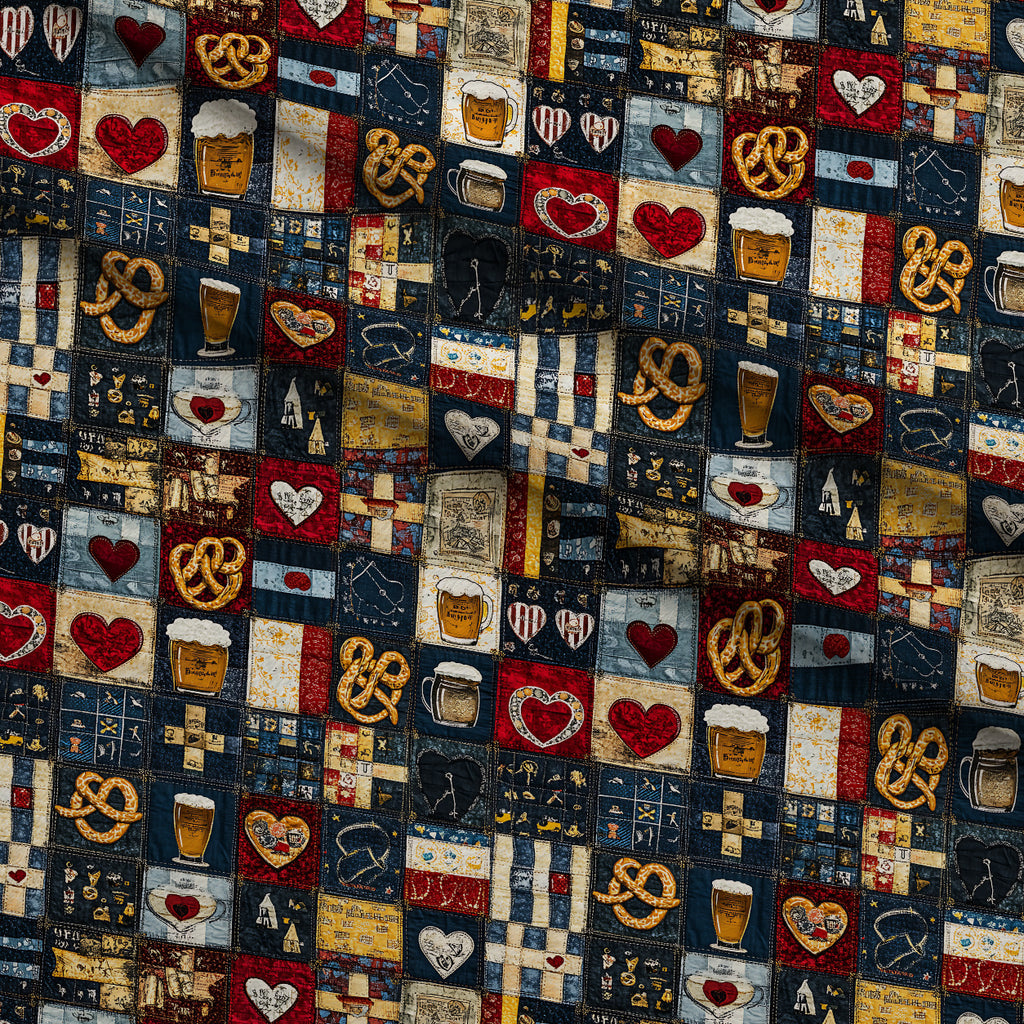 Pretzel Hearth Stories Pattern 1 Minky Fabric — plush minky folded close-up preview (mv-minky-v1:lying)