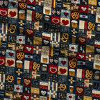 Pretzel Hearth Stories Pattern 1 Minky Fabric — plush minky folded close-up preview (mv-minky-v1:lying)