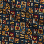 Pretzel Hearth Stories Pattern 10 Minky Fabric — plush minky folded close-up preview (mv-minky-v1:lying)