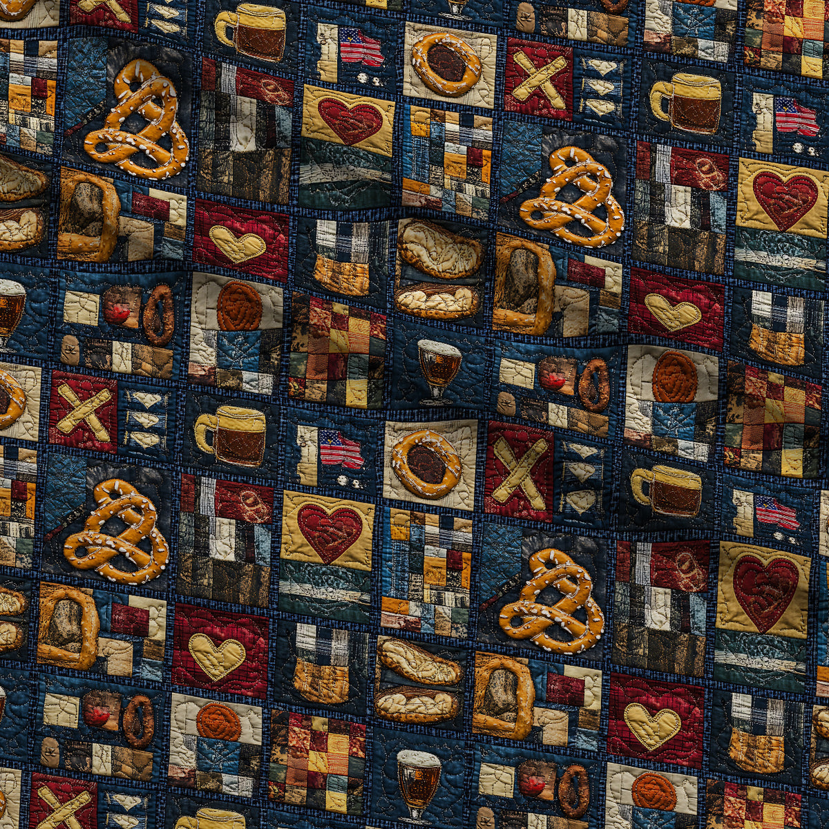 Pretzel Hearth Stories Pattern 10 Minky Fabric — plush minky folded close-up preview (mv-minky-v1:lying)